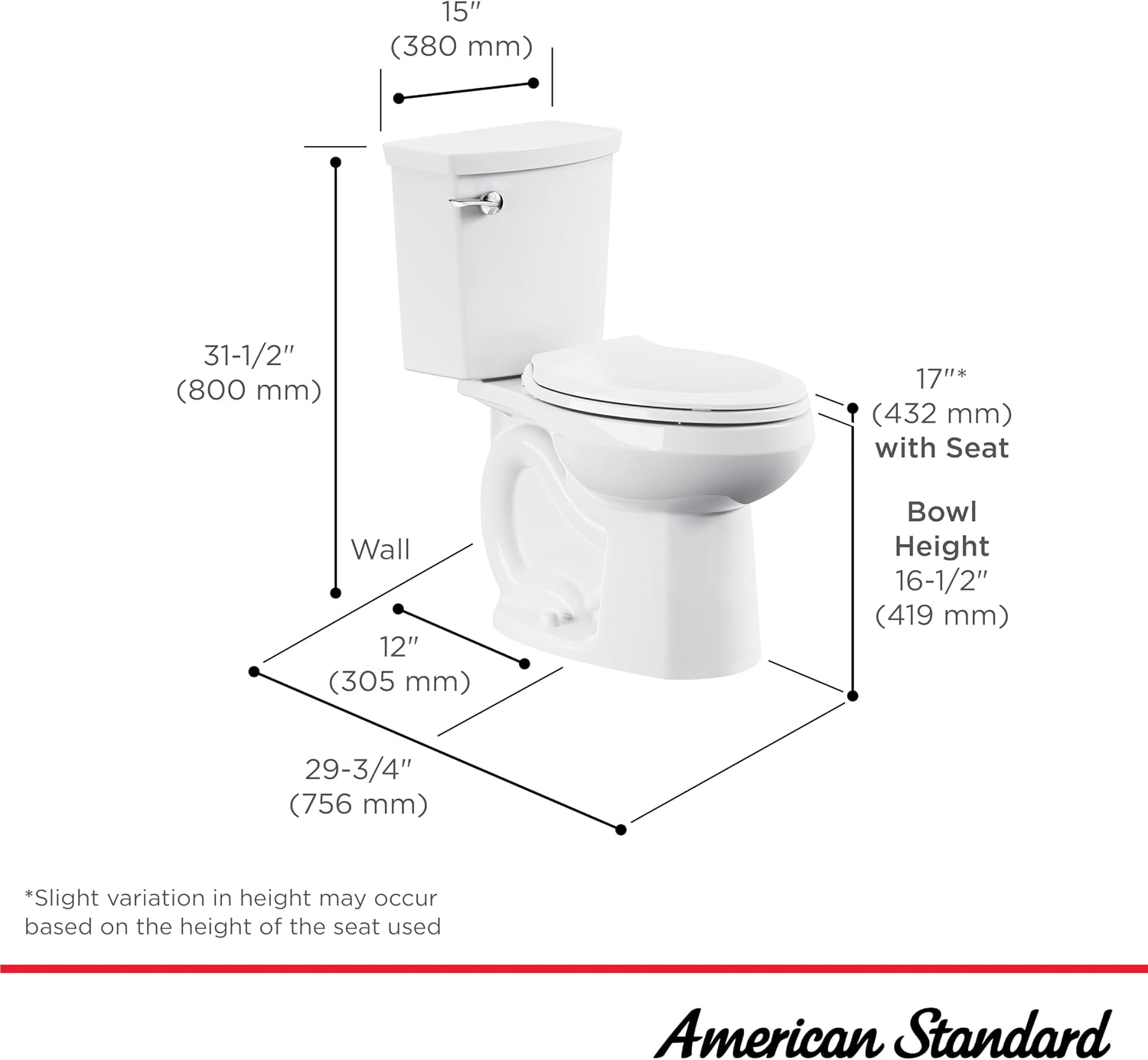 American Standard 606AA002.020 H2Option Two-Piece Toilet with Soft Close Toilet Seat Elongated and Wax Ring, Elongated Front, Chair Height, Dual Flush, White, 0.92-1.28 gpf (Pack of 3)