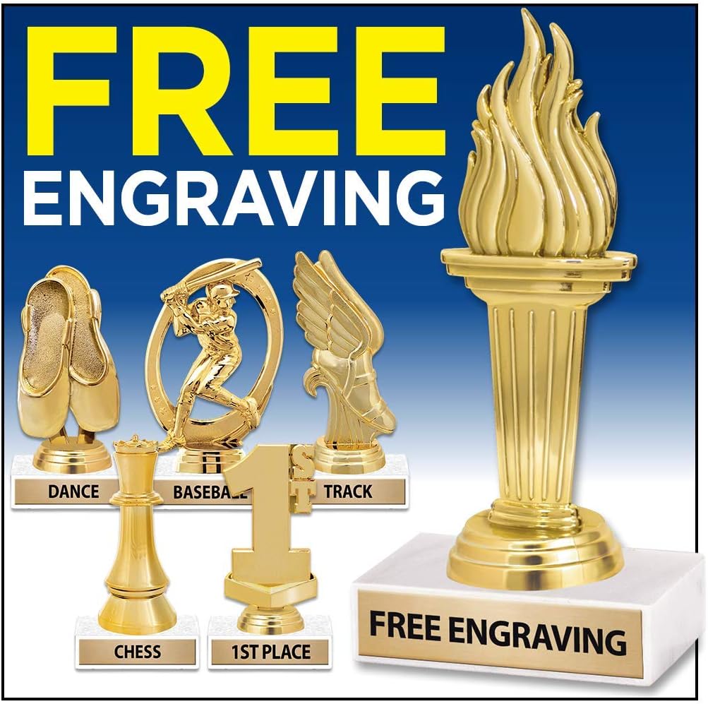 6' Gold Girls Softball Trophies - Custom Softball Champion Trophy Awards