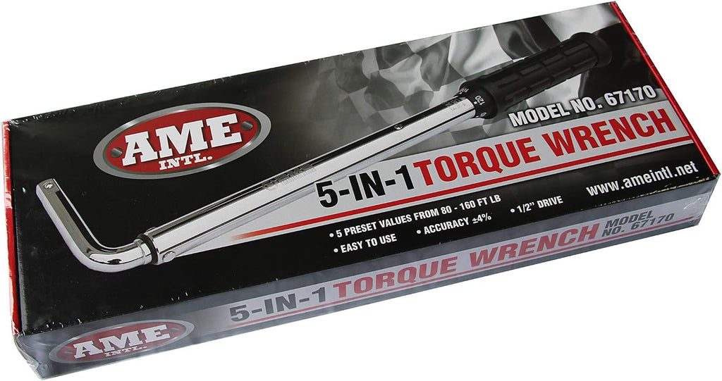 5-In-1 Torque Wrench 1/2' Drive
