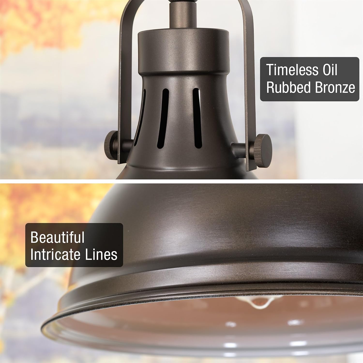 Kira Home Belle 14' Modern Industrial Pendant Light, Adjustable Hanging Height, Oil Rubbed Bronze Finish