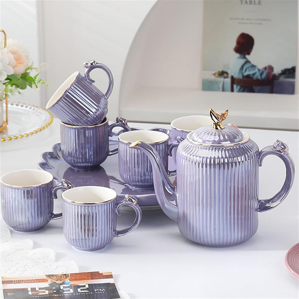 Beverage Serveware Ceramic water set household cold kettle wedding gift tea set gift box set water cup household Water Carafe