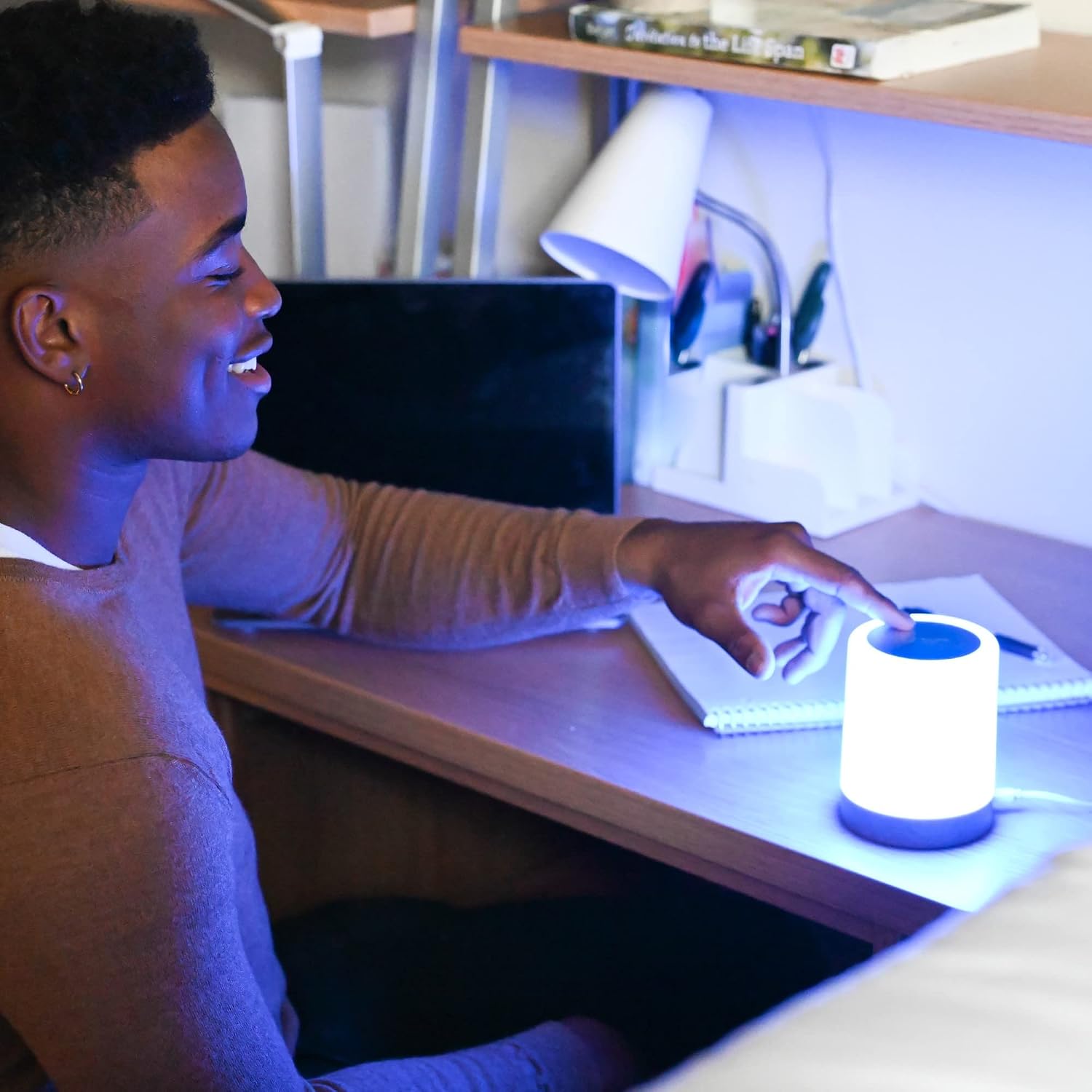 LuvLink Friendship Lamps No Subscription WiFi Touch Lamp for Long Distance Relationships, Couples, Friends & Family - Gift Ready (Set of Six)
