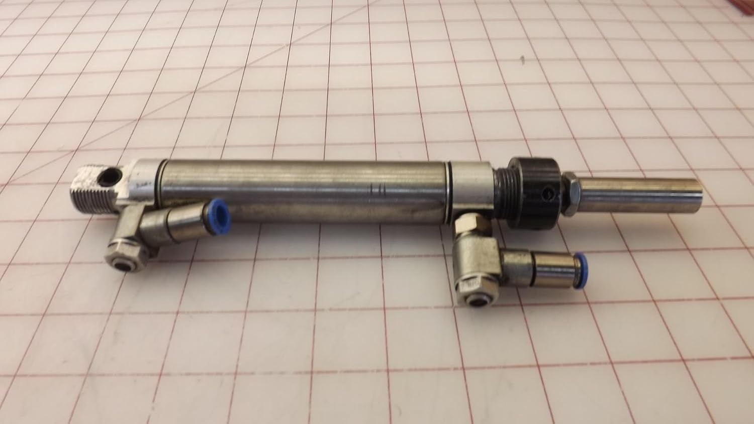 FESTO DSNU-25-80-PPV-A (19247), 1-10 BAR, 25 MM BORE, 80 MM Stroke, Double-Acting, External Thread Rod END, G1/8 Pneumatic Connection, ISO Cylinder, M10X1.25 Rod Thread, Pneumatic, CUSHIONIN