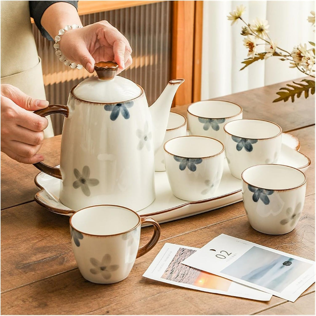 Beverage Serveware Cold Kettle Set Housewarming New Home Cup Household Wedding Ink Feng Shui Cup Tea Set Water Carafe