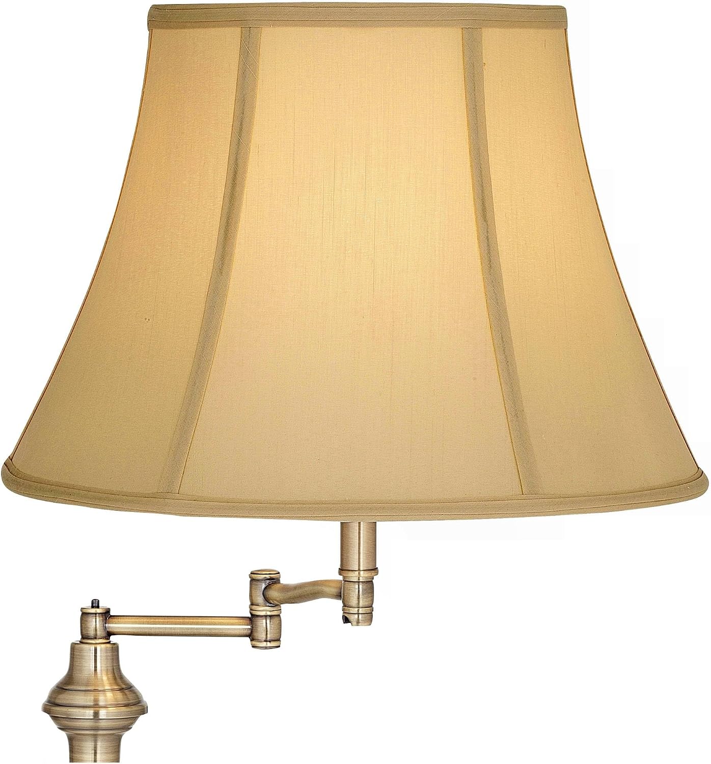 Regency Hill Montebello Traditional 60' Tall Standing Floor Lamps Set of 2 Lights Swing Arm Adjustable Gold Metal Antique Brass Finish Living Room Bedroom House Reading Office Home Decor Entryway