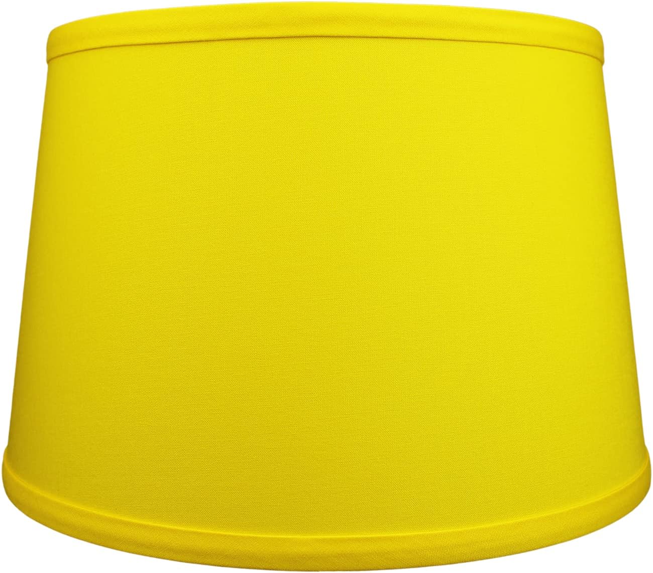 FenchelShades.com Set of 2 Lampshades 10' Top Diameter x 12' Bottom Diameter x 8' Slant Height with Washer (Spider) Attachment. Attaches to Lamps with an existing Harp (not included) (Linen Citrus)