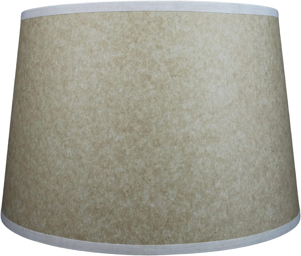 FenchelShades.com Set of 2 Lampshades 10' Top Diameter x 12' Bottom Diameter x 8' Slant Height with Washer (Spider) Attachment. Attaches to Lamps with an existing Harp (not included) (Onion Natural)