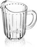 Soro Essentials- 60 oz. Restaurant Water Pitcher Clear Color Polycarbonate Set of 12- Beverage Serveware Water Carafe Clear Pitcher Water Jug for Home Restaurants Catering Kitchens