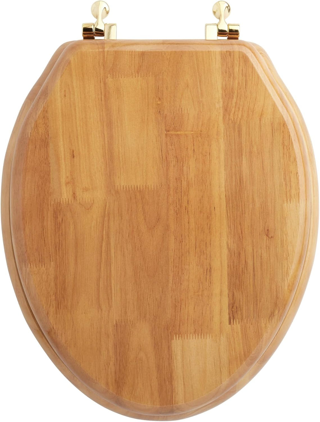 Signature Hardware 153865 Luxury Light Oak Toilet Seat Standard Hinges - Elongated Bowl