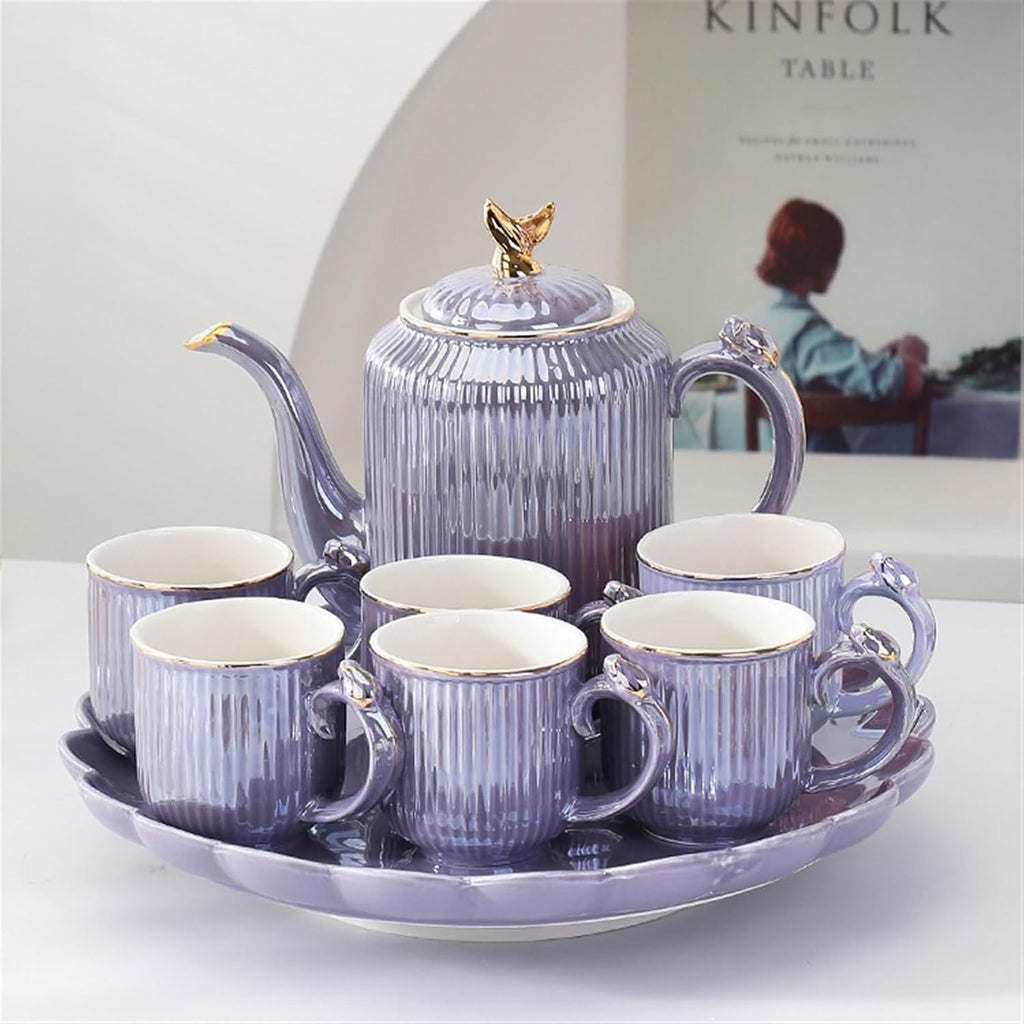 Beverage Serveware Ceramic water set household cold kettle wedding gift tea set gift box set water cup household Water Carafe