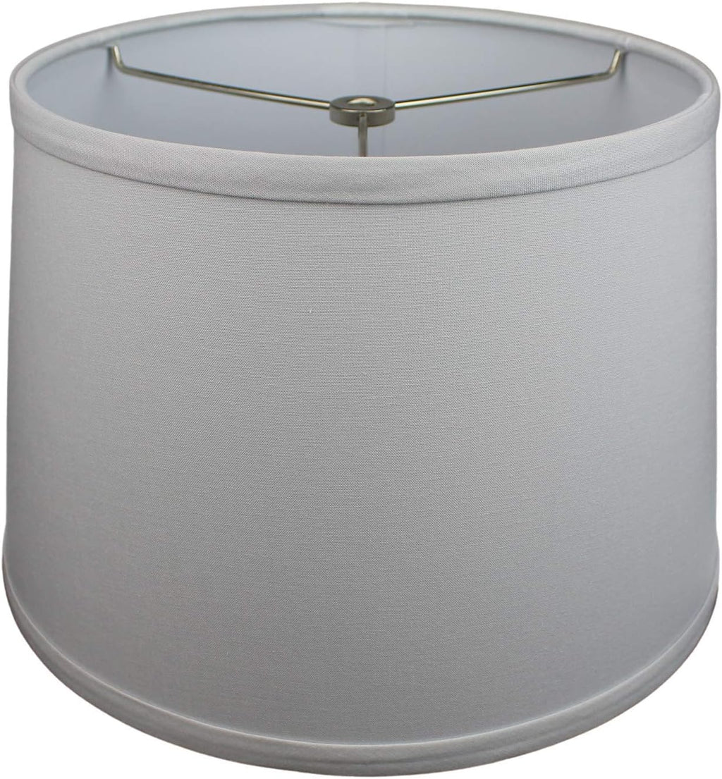 FenchelShades.com Set of 2 Lampshades 10' Top Diameter x 12' Bottom Diameter x 8' Slant Height with Washer (Spider) Attachment. Attaches to Lamps with an existing Harp (not included) (Linen Shadow)