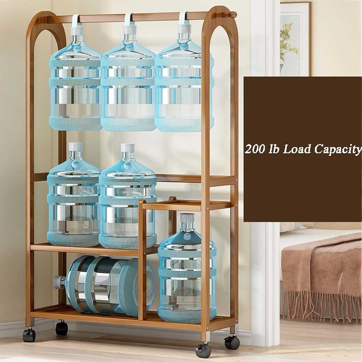 Heavy Duty Rolling Garment Rack with Wheels, Space-Saving Clothes Rack for Hanging Clothes