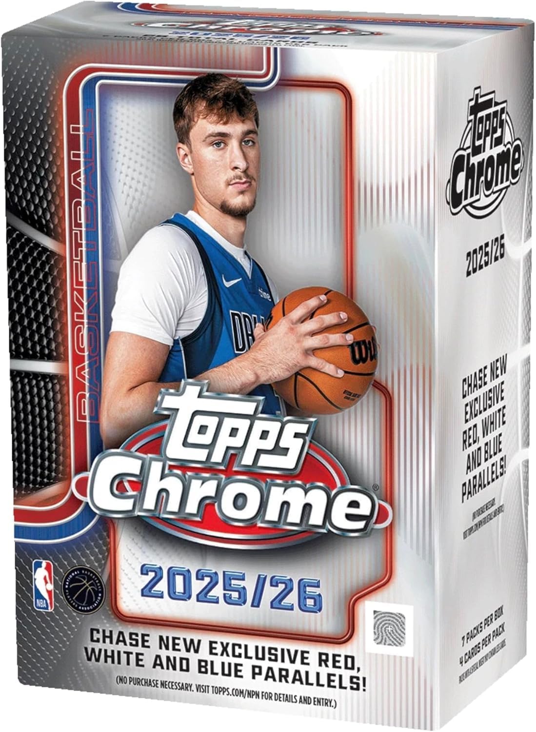 2025-26 Topps Chrome Basketball Blaster Box (28 Cards/Box)