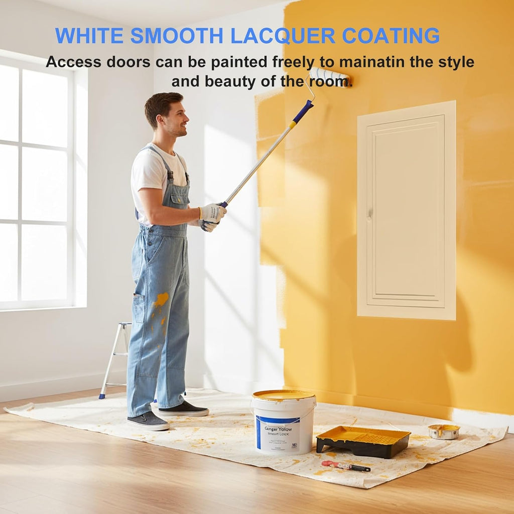 Vent Systems 24×24in 36x36Inch White Aluminum Plumbing Access Panel - Plasterboard/Drywall Access Door for Crawl Space - Wall Wire Cover - Inspection Hatch(26x36in/66x92cm)