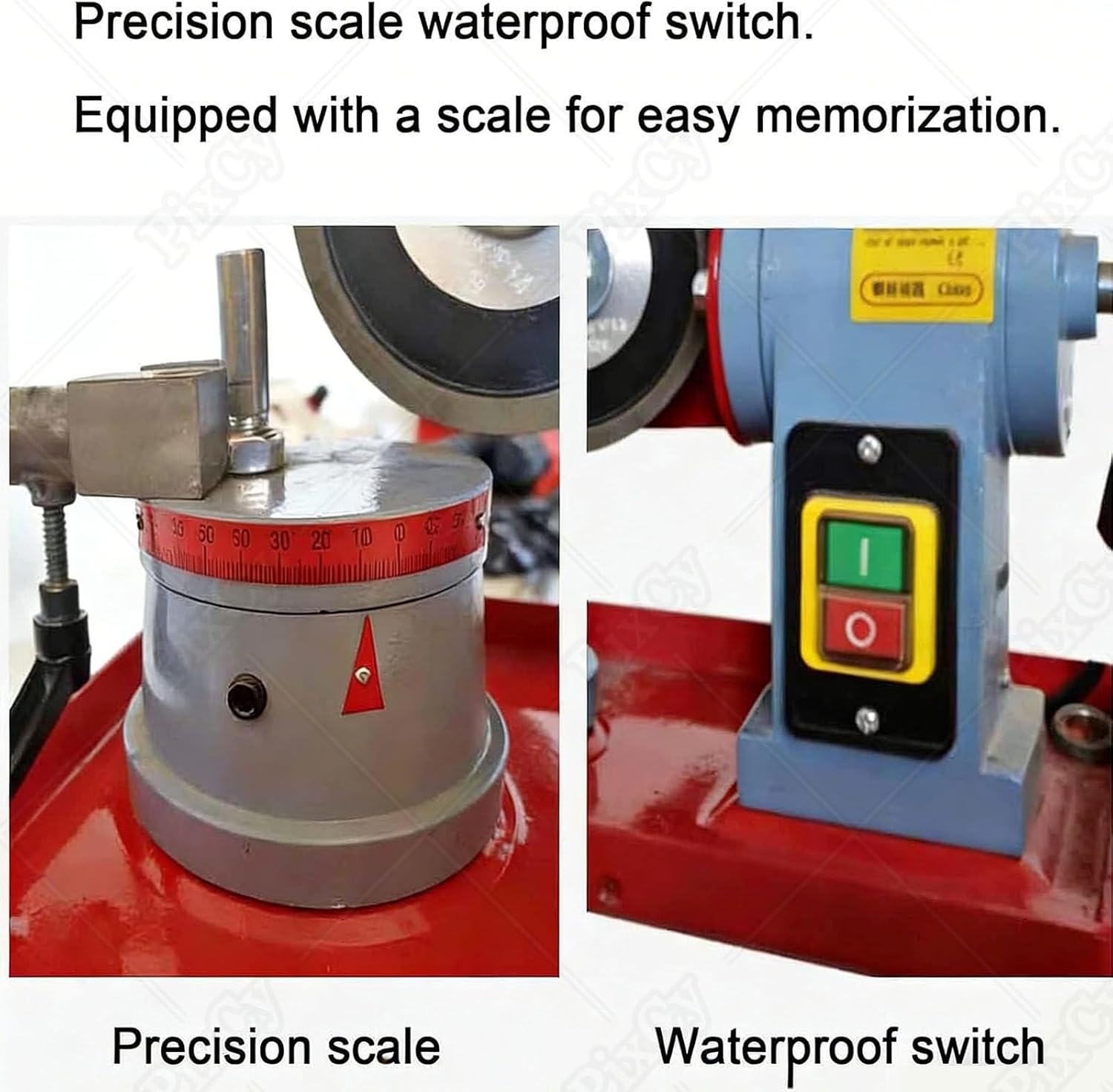 Circular Saw Blade Sharpener, Multi Tool Blade Sharpener Dry Wet Grinder Machine with Adjustable Angle, Waterproof Switch for Plastic, Wood, Aluminum Alloy Blades 250W