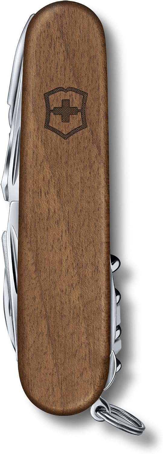 Victorinox Swiss Champ Wood, Swiss Army, Multi-functional Pocket Knife 33 Functions, Swiss Multi-Tool,