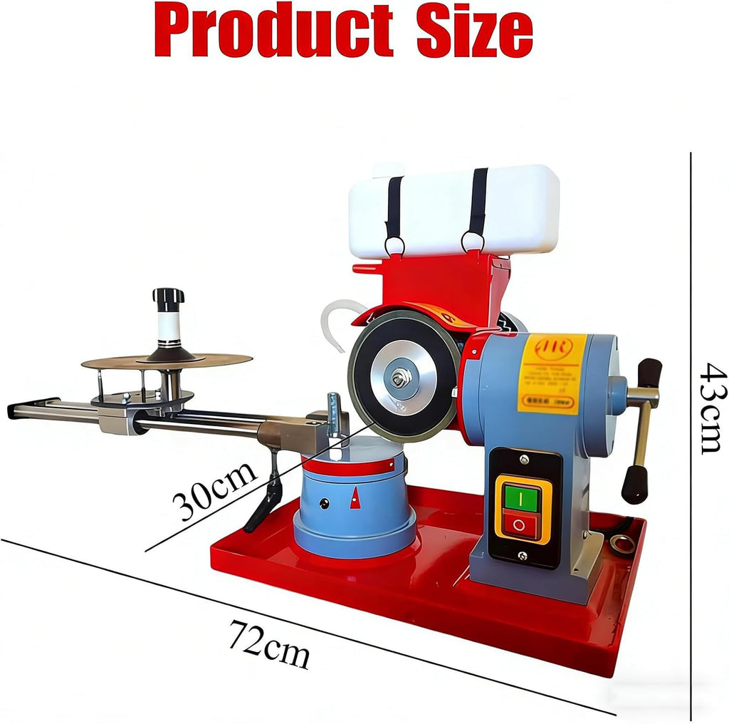 Circular Saw Blade Sharpener, Multi-Tool Sharpener 550W Water Injection Rotary Angle Mill Grinder 2850Rpm Electric Angle Mill Grinding Machine with Water Tank for Carbide Tipped Saw Blade