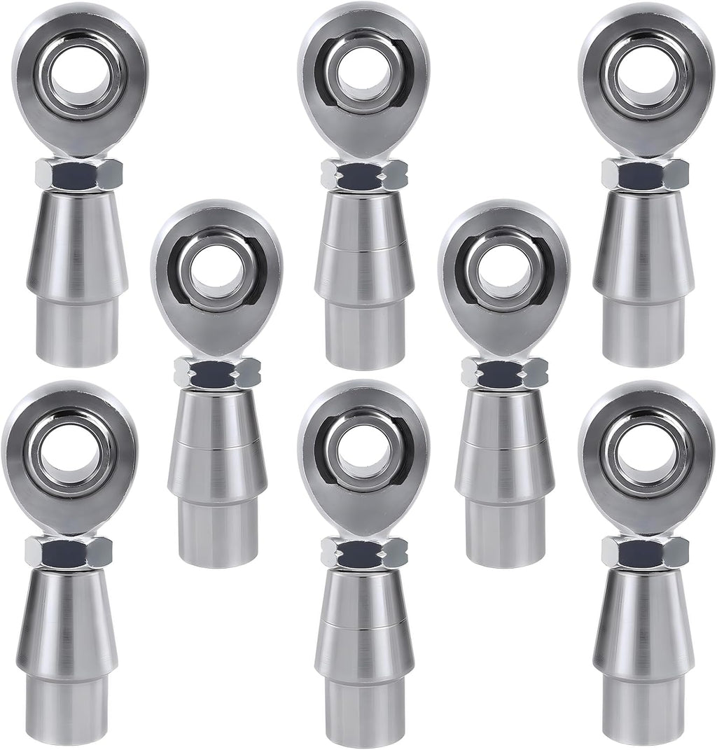 5/8-18 Heim Joints Rod End Kit, .065 Bungs with Jam Nuts | RH & LH Economy Panhard Bar, For Steering and Suspension, Traction Bars, Links Joints On Hot Rods, 4Set