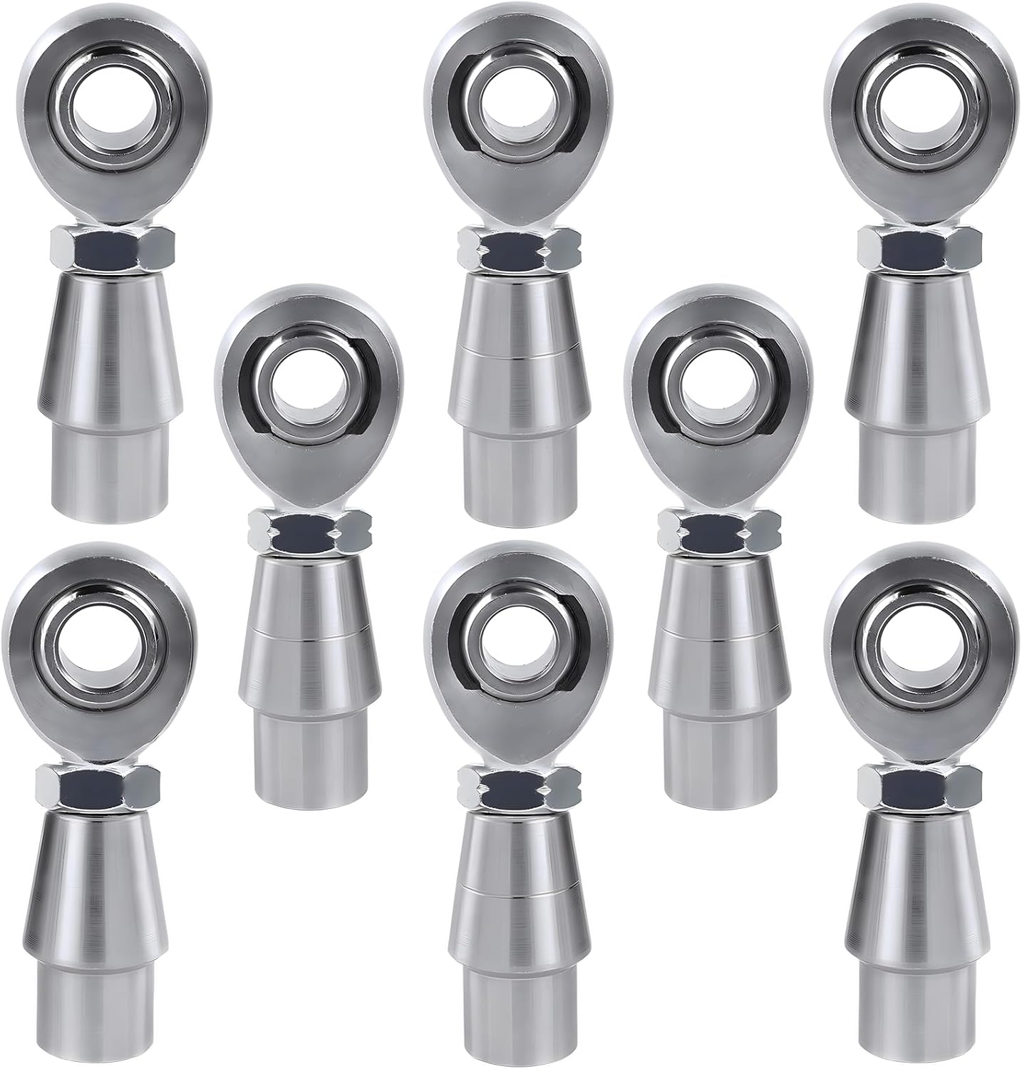 5/8-18 Heim Joints Rod End Kit, .065 Bungs with Jam Nuts | RH & LH Economy Panhard Bar, For Steering and Suspension, Traction Bars, Links Joints On Hot Rods, 4Set
