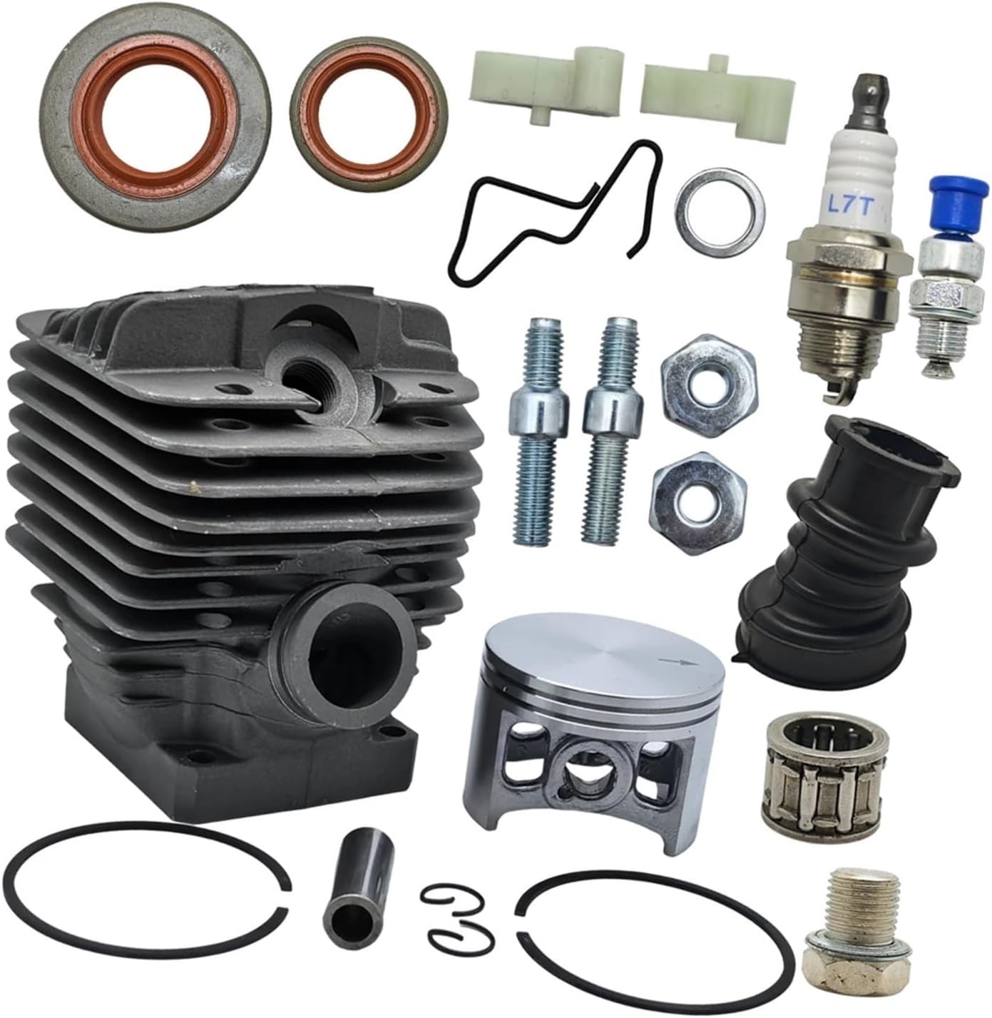 Big Bore Cylinder Piston End Kit Fit for MS660 066 MS 660 Chainsaw 56mm Manifold Oil Seal Bar Stud Buts Part