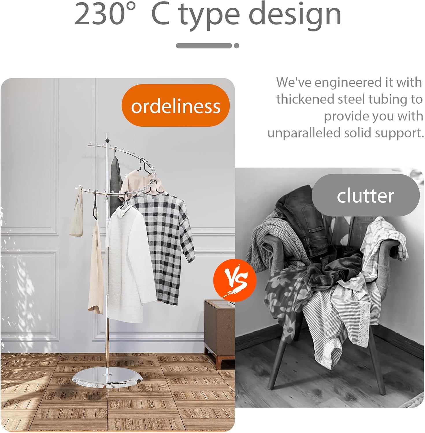 Garment Racks for Hanging Clothes Metal Clothing Rack Organizer Modern Retail Clothes Display Racks for Storage Displays 29 Balls Garments