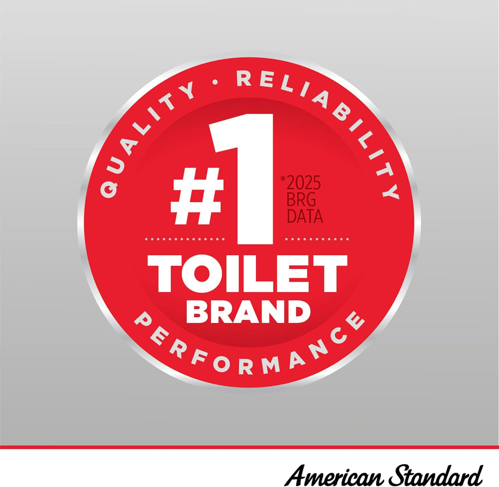 American Standard 609DA001.020 Cadet PRO Two-Piece Toilet with Slow-Close Seat and Wax Ring, Round Front, Standard Height, White, 1.28 gpf