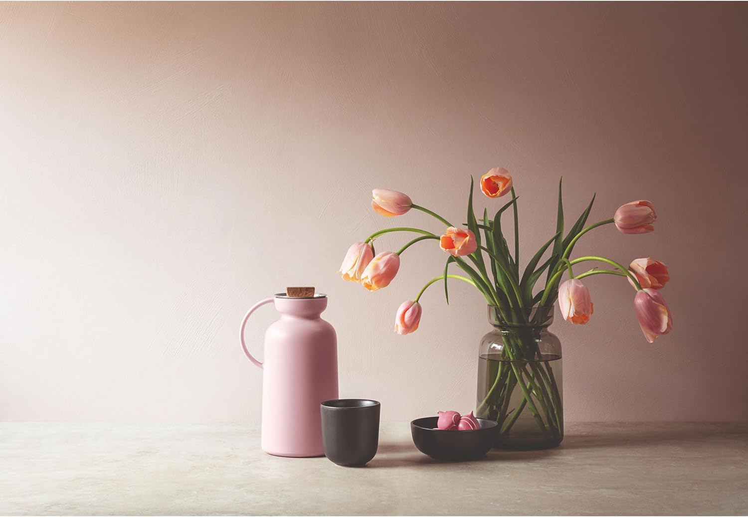 Eva Solo Silhouette Vacuum Jug 1L Rose Quartz, Pink Quarts, 1 Litre