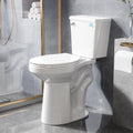 Simple Project 21 Inch Tall Toilet Bowls for Seniors, Extra High Elongated Toilets, Comfort Height Toulet, Seat Height 22', Powerful 1.28 Gpf Single Flush, 12 Inch Rough-in, White, for Bathroom