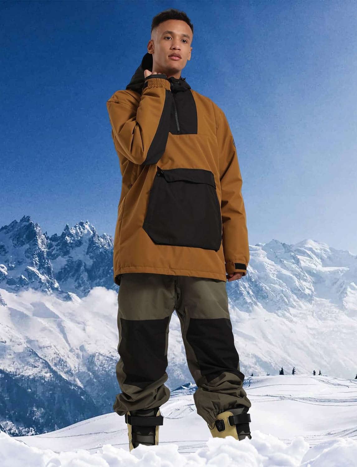 Men Ski Jackets Snowboard Coats Women Waterproof Pullover Jacket Winter Sports Windproof Warm