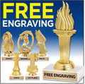 Soccer Trophies - 6' Soccer Ball and Soccer Cleat Trophy for Soccer, Great Soccer Team Awards