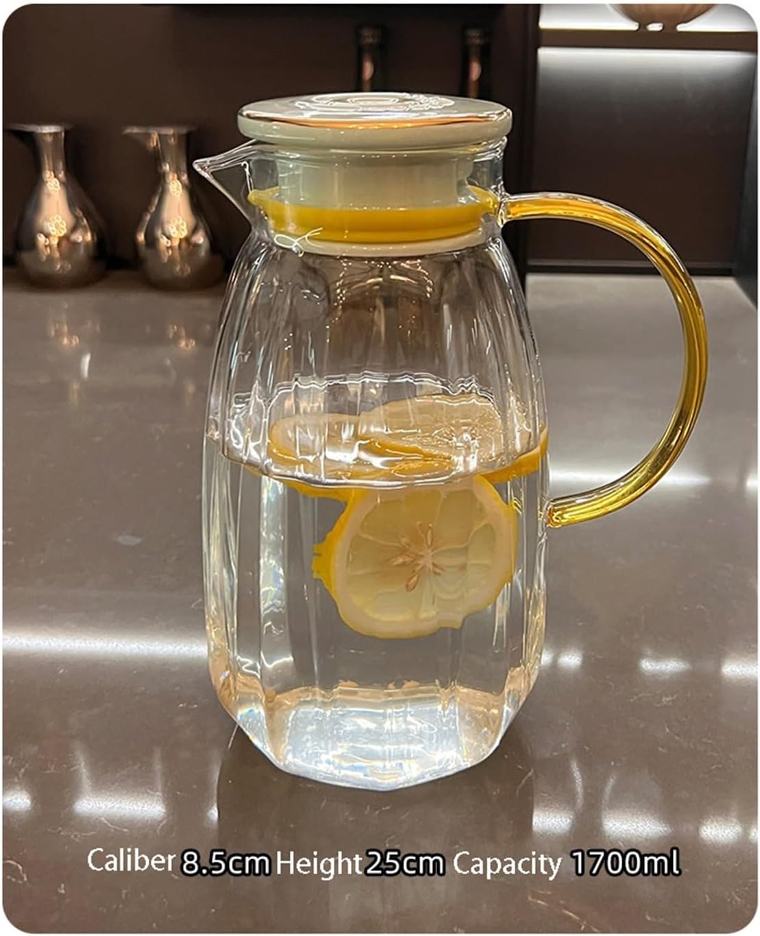 Beverage Serveware Cold kettle glass high temperature resistant cold kettle large capacity home living room cold water cup set Water Carafe