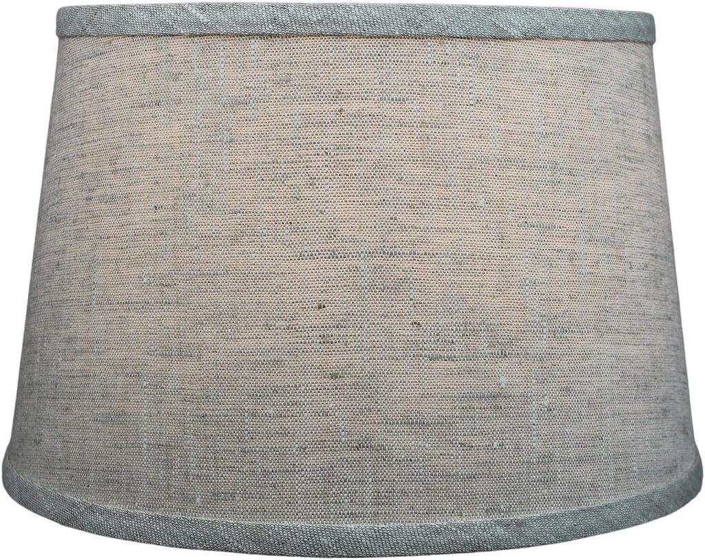 FenchelShades.com Set of 2 Lampshades 10' Top Diameter x 12' Bottom Diameter x 8' Slant Height with Washer (Spider) Attachment. Attaches to Lamps with an existing Harp (not included) (Oatmeal)