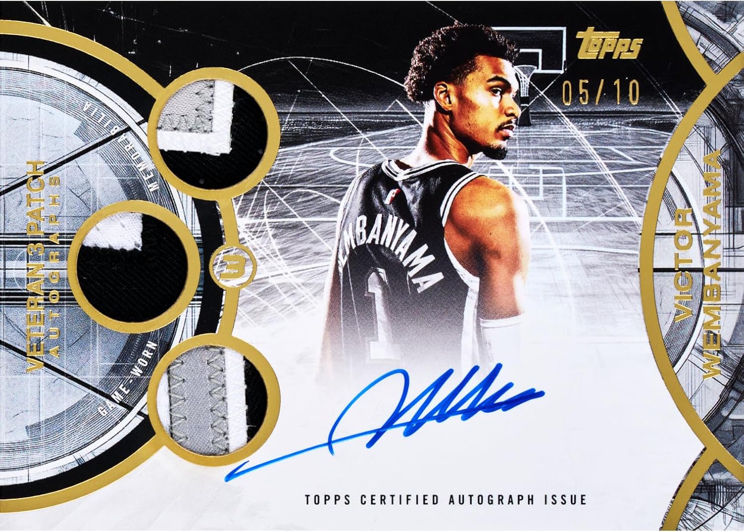 2025-26 Topps Three Basketball Hobby Box w/Autograph