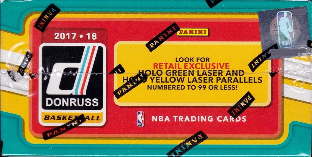 2017 2018 DONRUSS NBA Basketball Retail Series HUGE Unopened Box of Packs Containing 192 cards including One AUTOGRAPH or Memorabilia Card per box plus Retail EXCLUSIVE Inserts