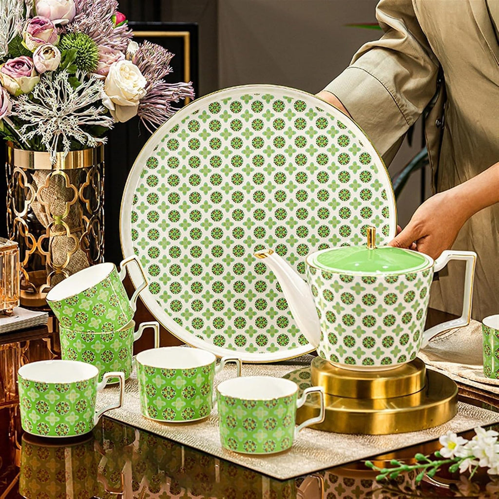 Beverage Serveware Modern teapot afternoon tea coffee pot kettle household teapot cup with tea tray essential tea set for home Water Carafe