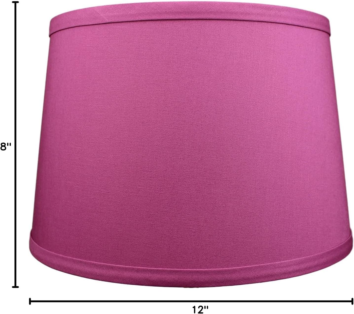 FenchelShades.com Set of 2 Lampshades 10' Top Diameter x 12' Bottom Diameter x 8' Slant Height with Washer (Spider) Attachment. Attaches to Lamps with an existing Harp (not included) (Linen Plum)