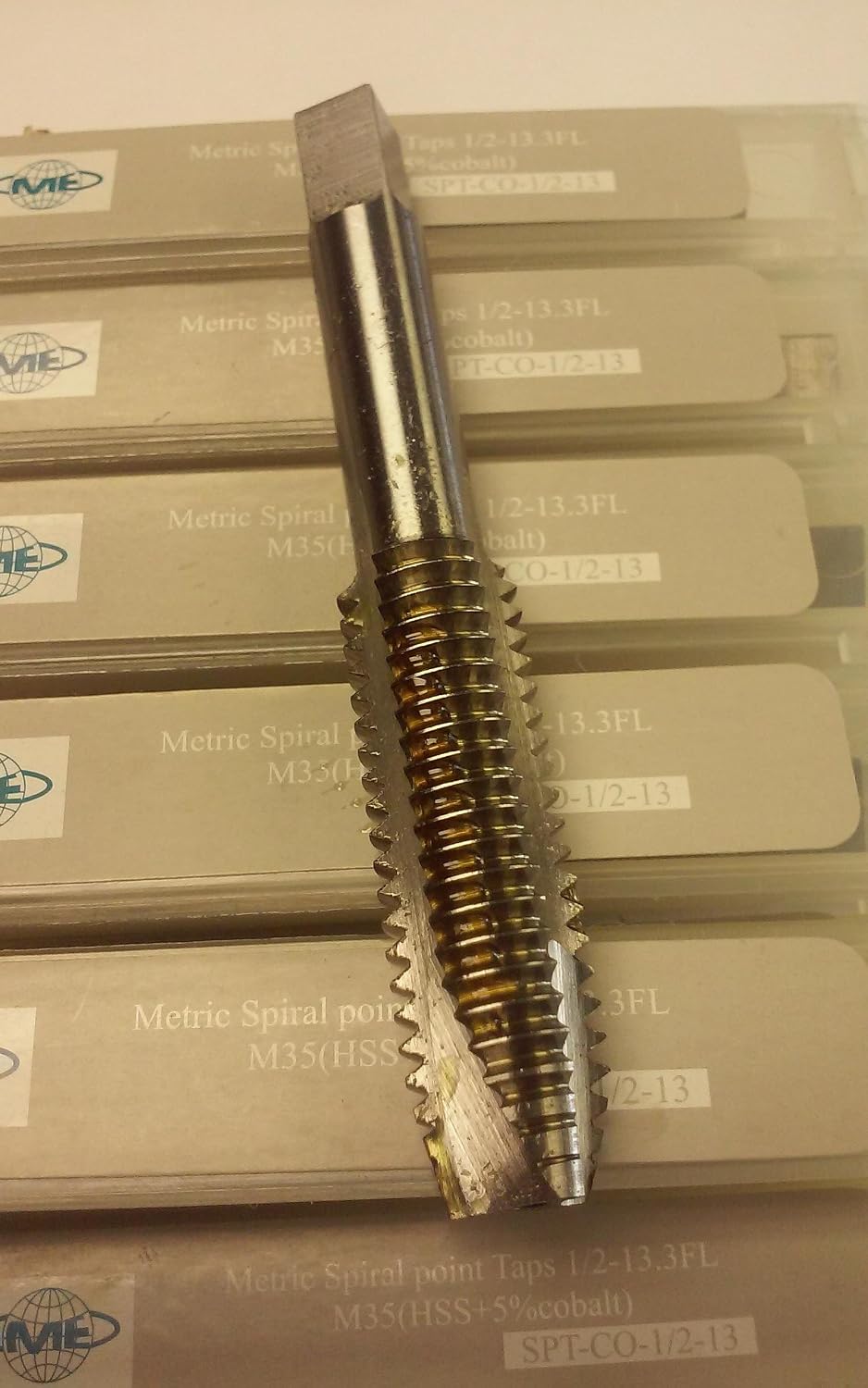10 pcs - Spiral Point Taps 1/2' - 13 HSS Cobalt - 3 Flute - H3 - New