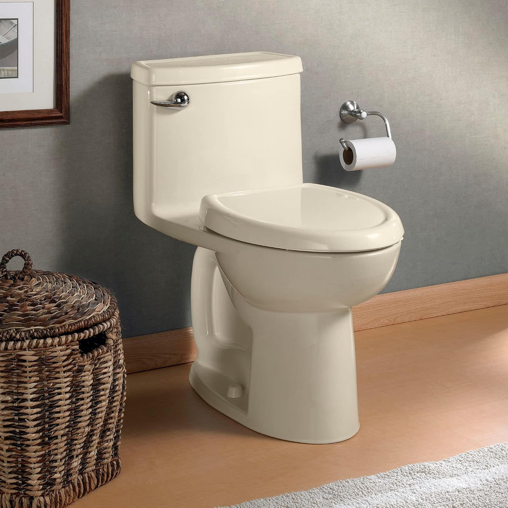 American Standard 2403128.021 Compact Cadet 3, One-Piece Toilet with Slow Close Toilet Seat, Elongated Front