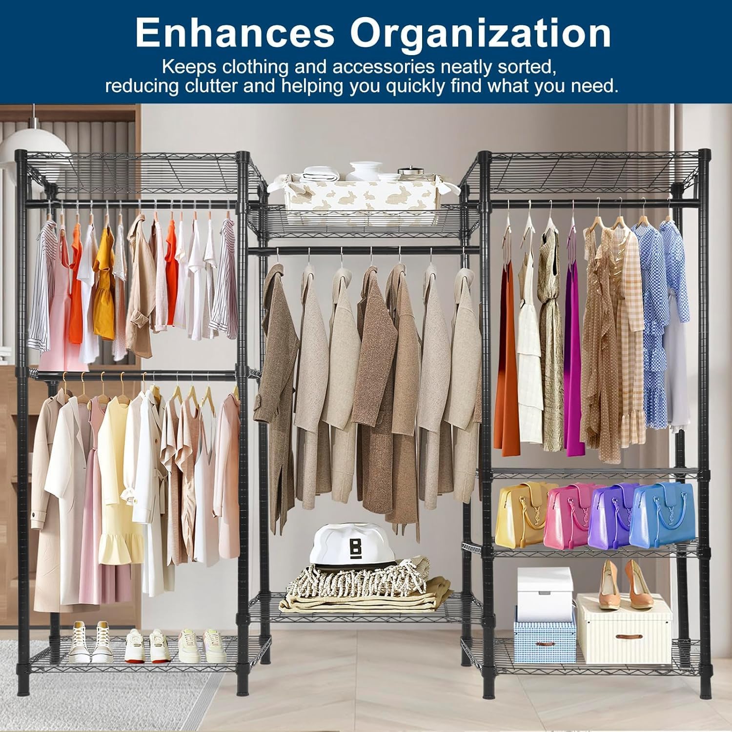 Whitmor Modern Industrial Wardrobe