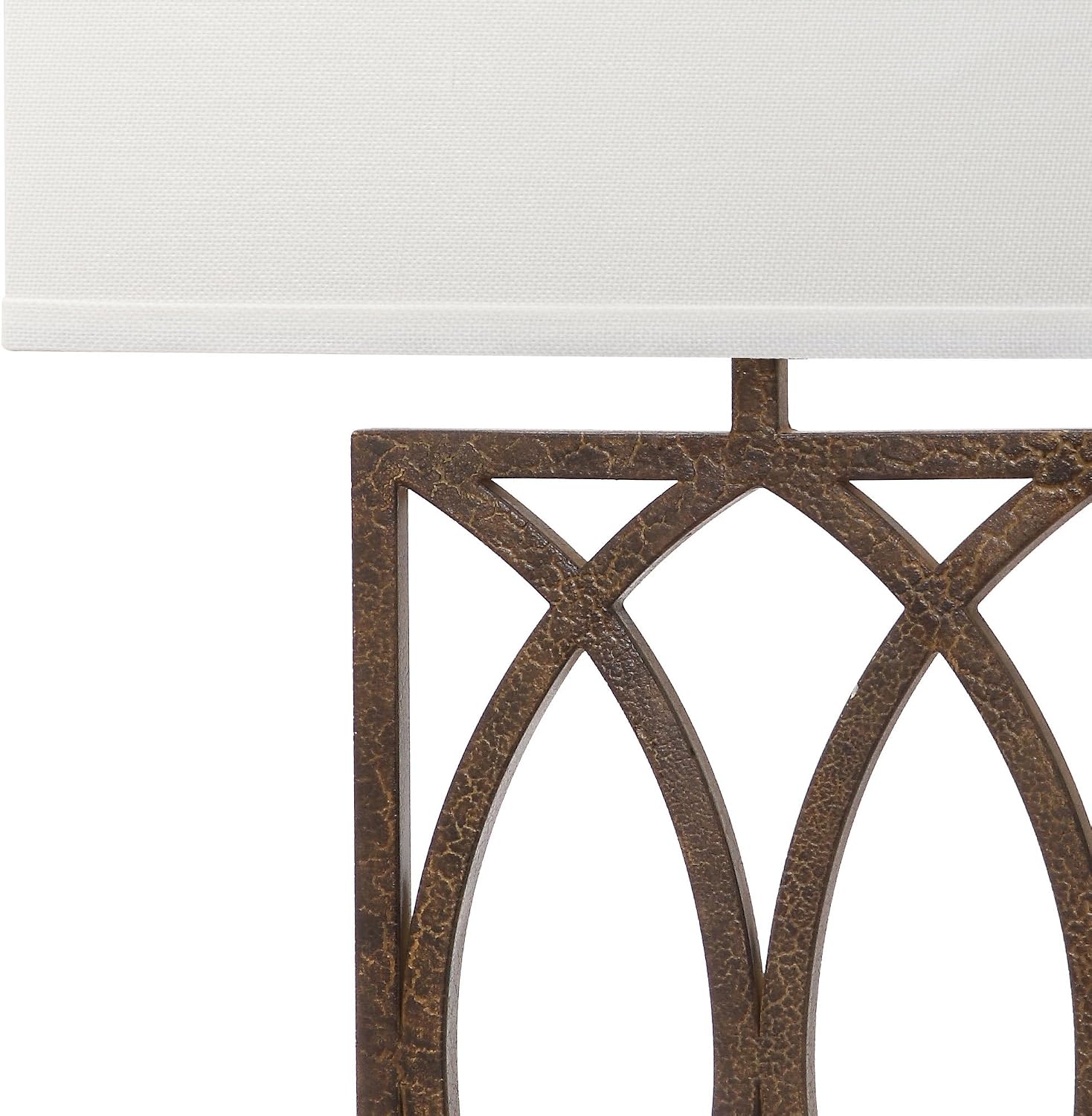SAFAVIEH Lighting Collection Jago Rustic Farmhouse Antique Gold 30-inch Bedroom Living Room Home Office Desk Nightstand Table Lamp Set of 2 (LED Bulbs Included)
