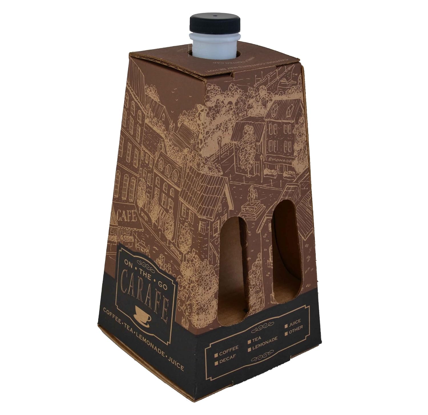 Southern Champion Tray 0196 Corrugated Beverage Catering Carafe, Holds up to 96 oz (Case of 16)