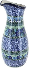 Blue Rose Polish Pottery Sapphire Fields Water Carafe