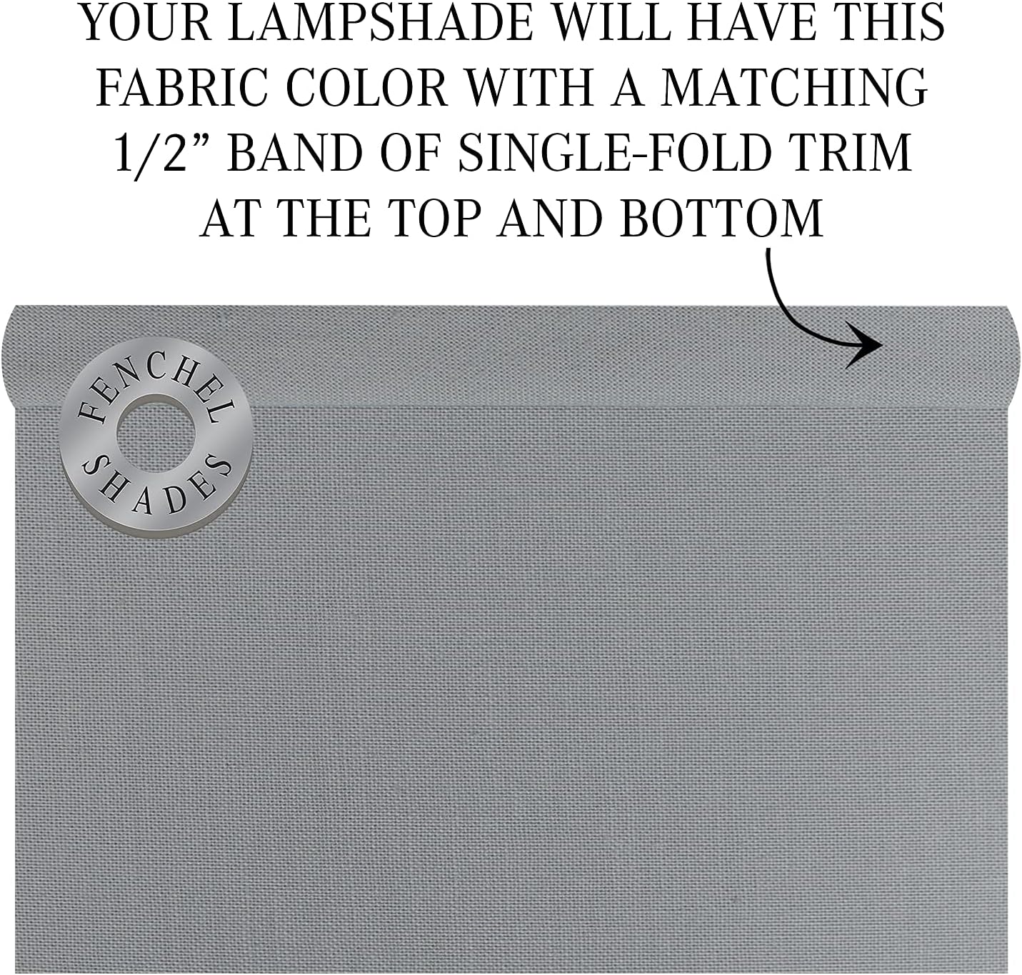 FenchelShades.com Set of 2 Lampshades 10' Top Diameter x 12' Bottom Diameter x 8' Slant Height with Washer (Spider) Attachment for Lamps with a Harp (Linen Overcast)