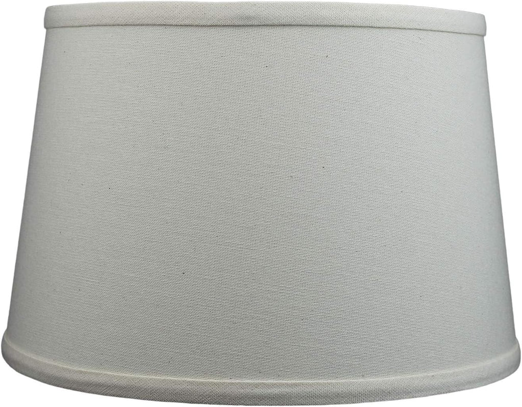 FenchelShades.com Set of 2 Lampshades 10' Top Diameter x 12' Bottom Diameter x 8' Slant Height with Washer (Spider) Attachment. Attaches to Lamps with an existing Harp (not included) (Beige Homespun)