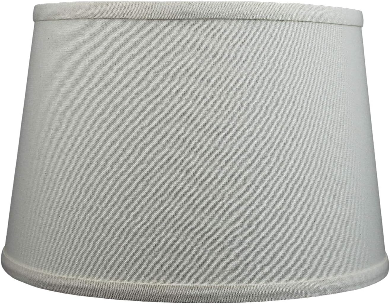 FenchelShades.com Set of 2 Lampshades 10' Top Diameter x 12' Bottom Diameter x 8' Slant Height with Washer (Spider) Attachment. Attaches to Lamps with an existing Harp (not included) (Beige Homespun)