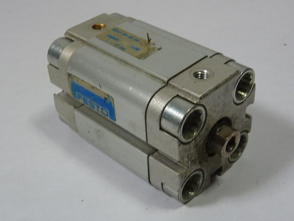 FESTO ADVU-25-25-P-A (156526), 1-10 BAR, 25 MM BORE, 25 MM Stroke, Compact, Double-Acting, Elastic Cushioning Rings/Pads AT Both Ends, M5 Pneumatic Connection, Pneumatic Cylinder, Series ADVU