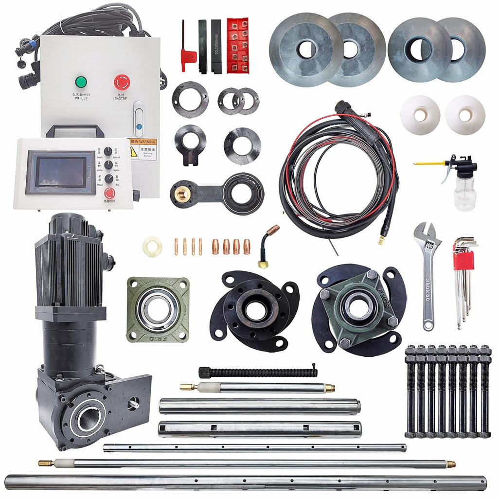 TECHTONGDA Portable Line Boring and Welding Machine, 2 in1 Overlay Welding Machine Bore Welder, Excavator Repair Inner Bore Welder, Hole Drilling Connecting Rod Boring Machine with European Connector