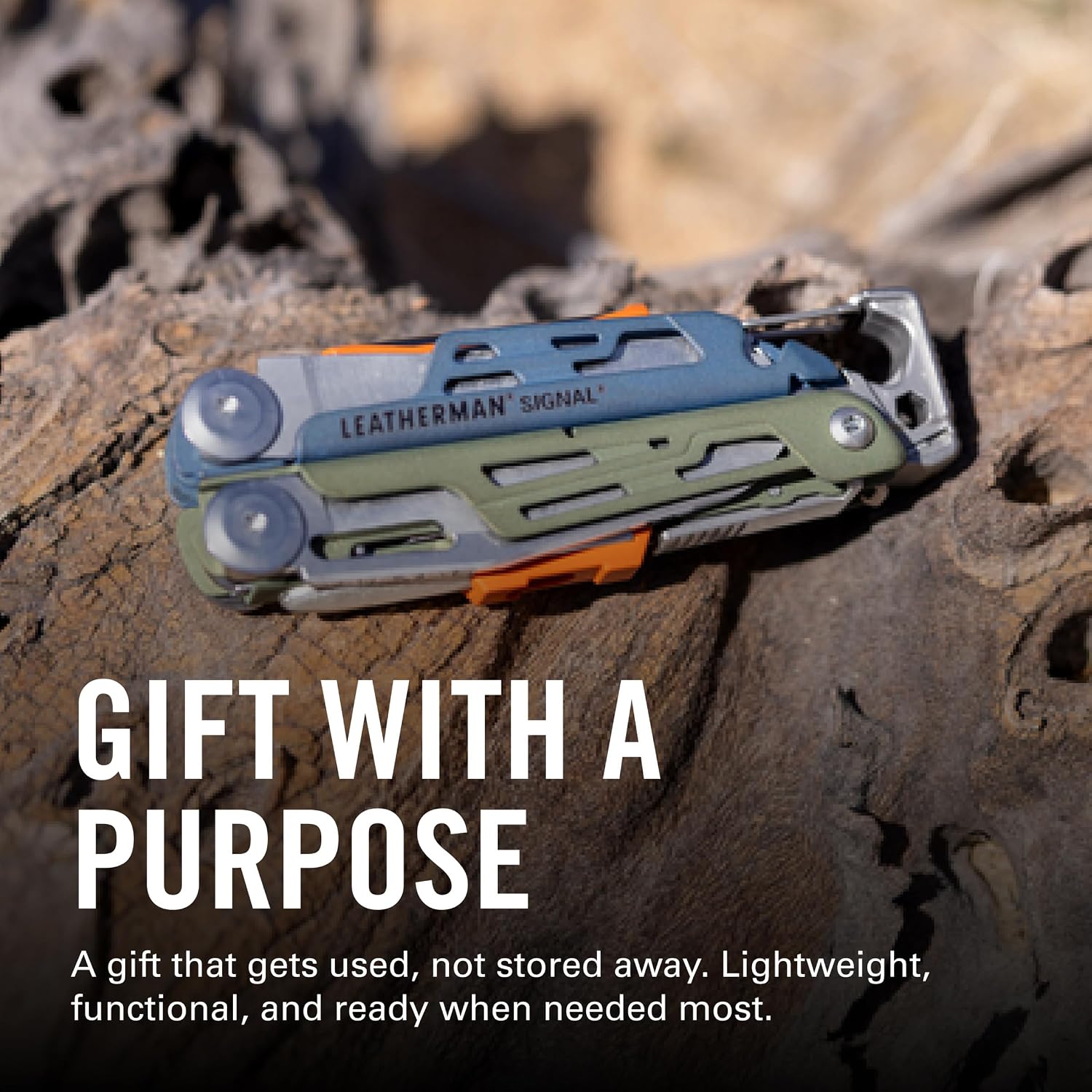 LEATHERMAN, Signal, 19-in-1 Multi-tool for Outdoors, Camping, Hiking, Fishing, Survival, Durable & Lightweight EDC, Made in the USA, Tundrascape