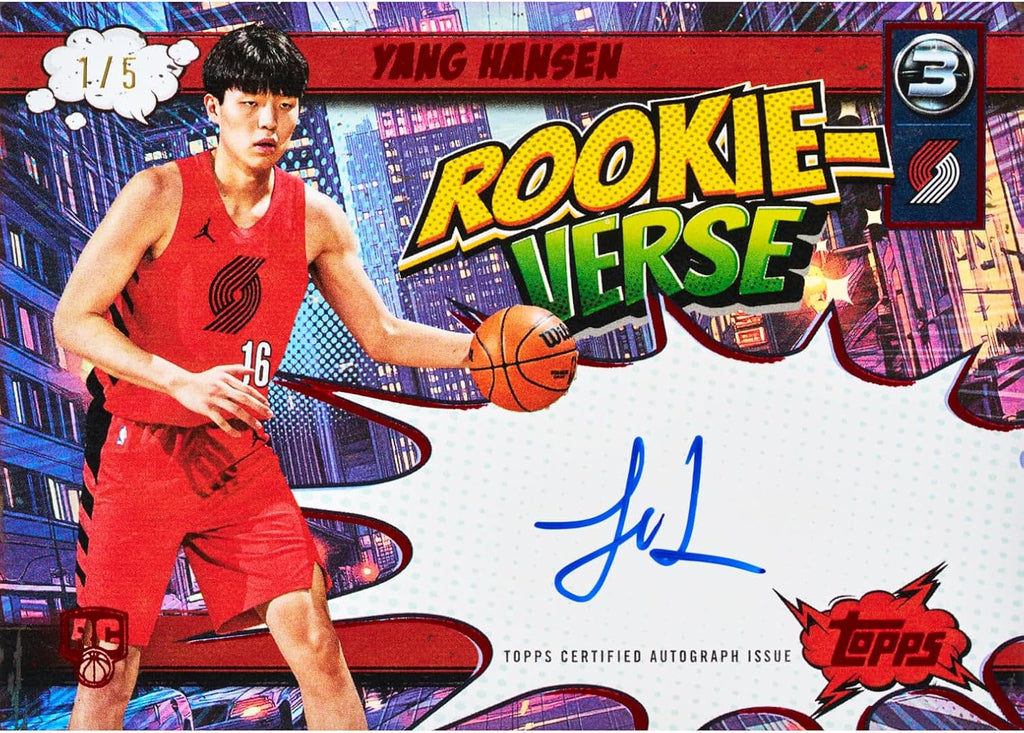 2025-26 Topps Three Basketball Hobby Box w/Autograph