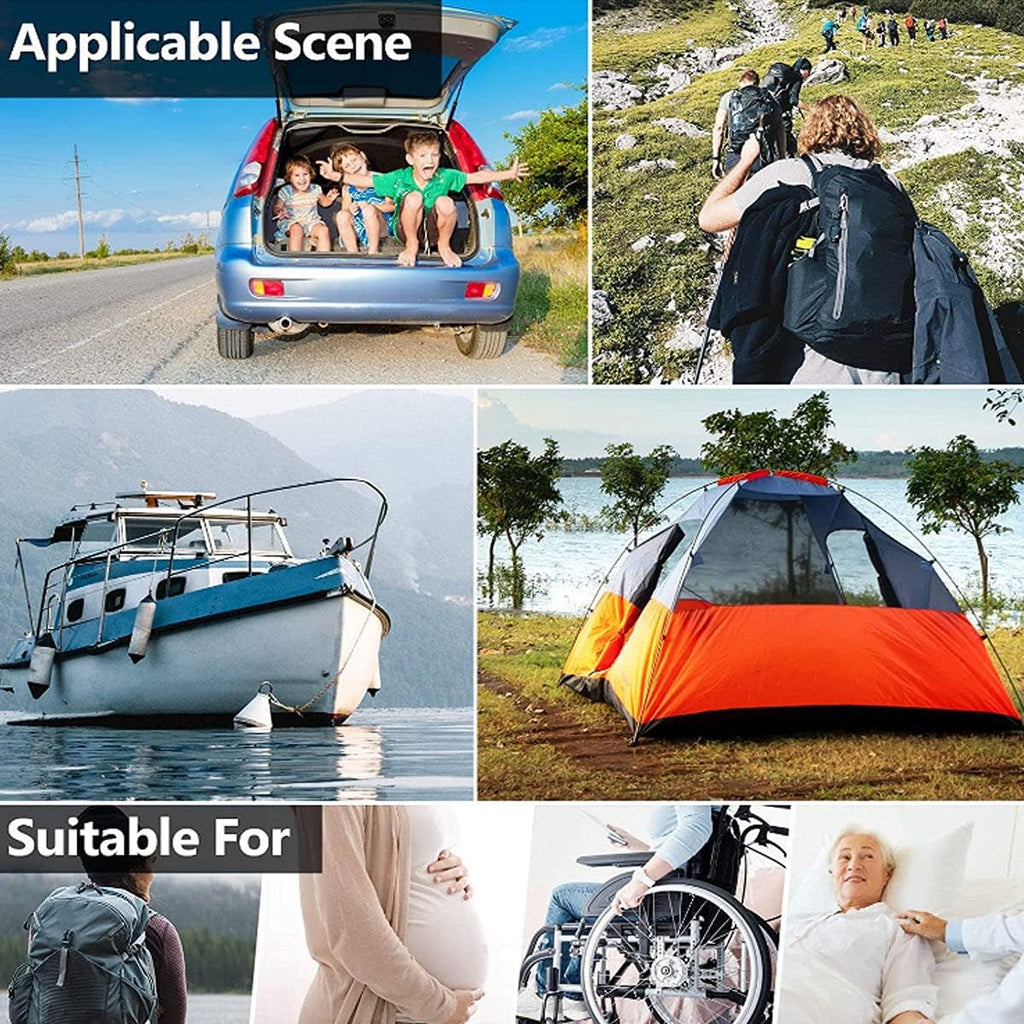 Portable Toilet Seat – Compact Lightweight Indoor & Outdoor Commode – Heavy-Duty Stainless-Steel Chair is Durable & Convenient for Camping, Travel & Emergency